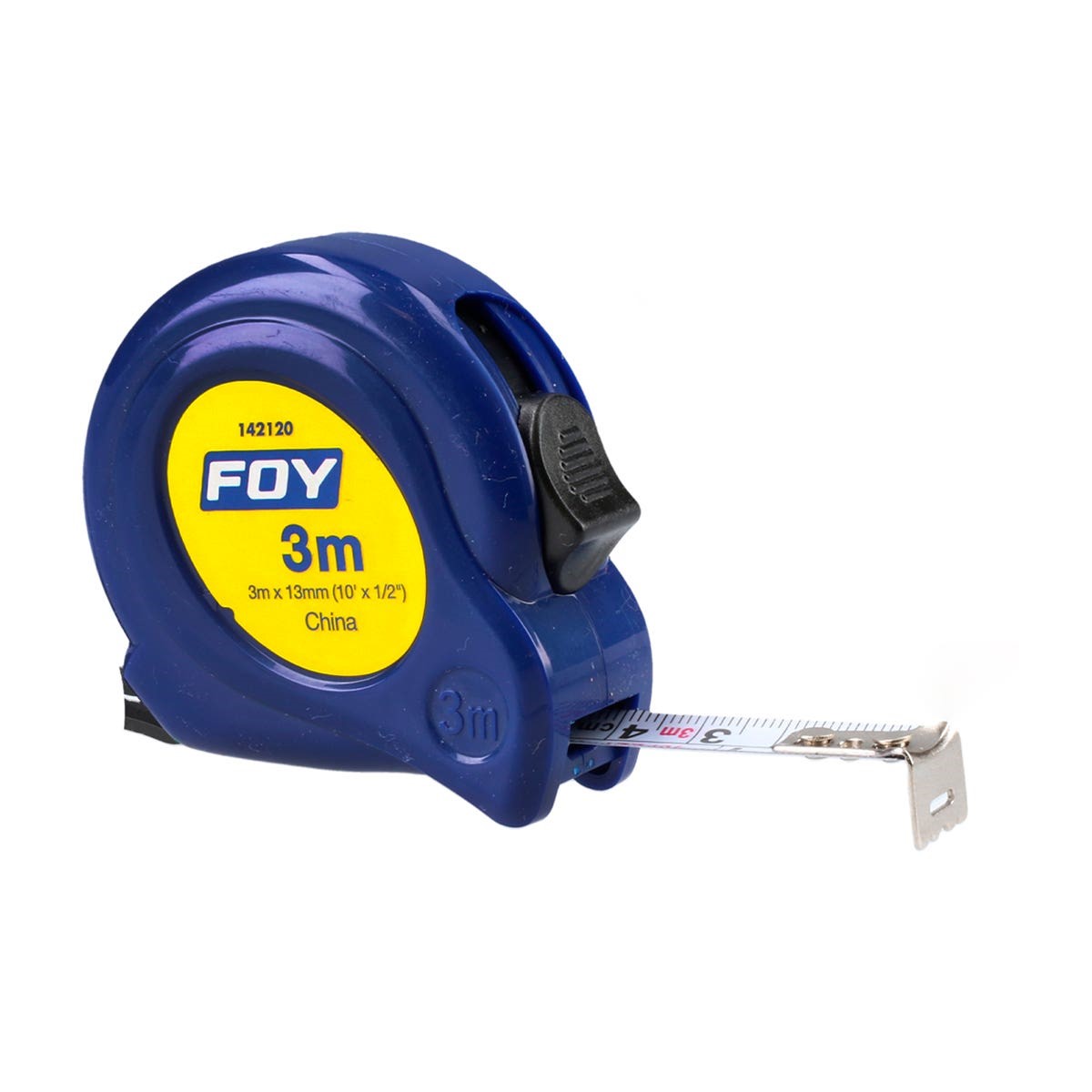 Imagen de CINTA DE MEDIR CON CARCASA DE PLASTICO 3 MTS X 1/2" AZUL FOY
