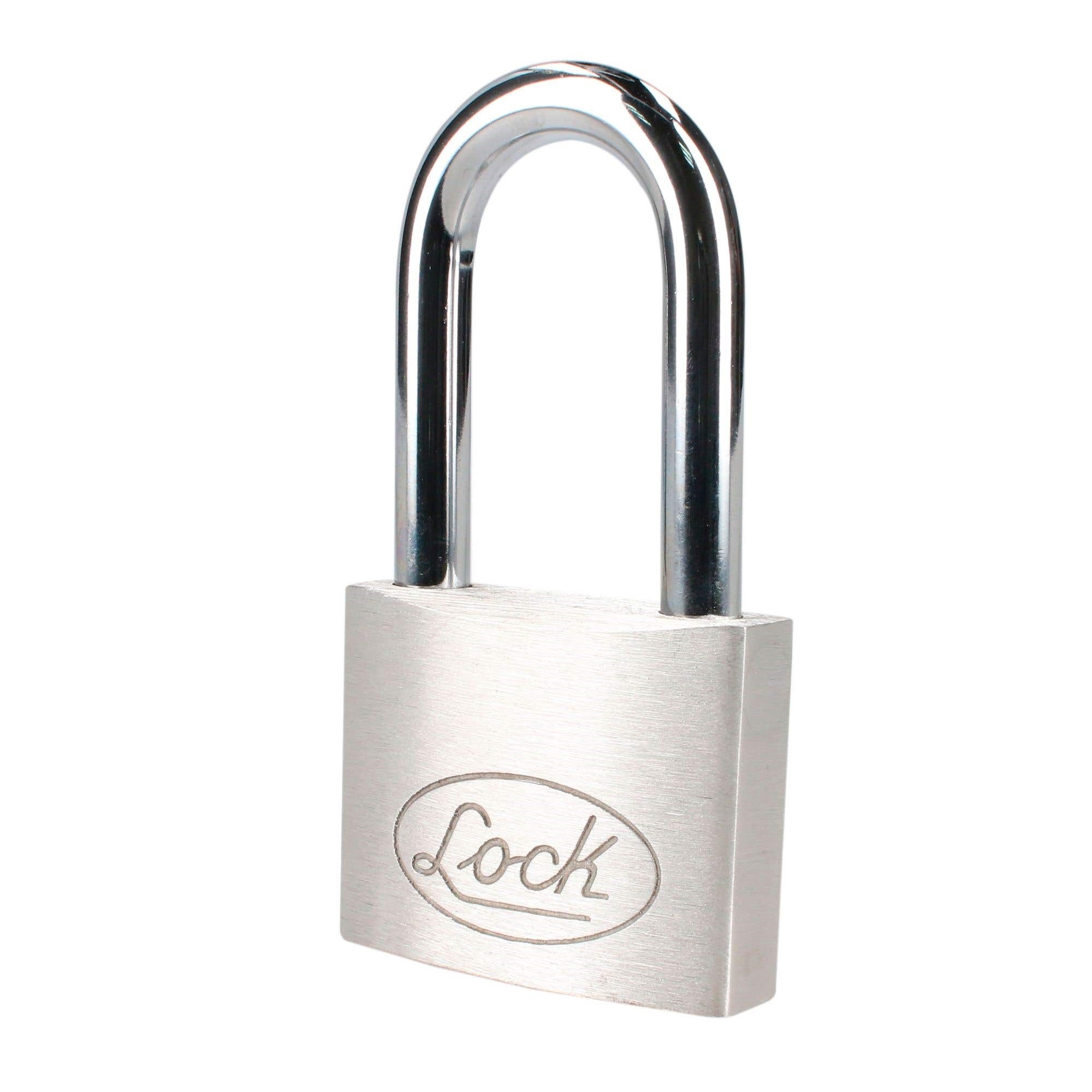 Imagen de CANDADO DE ACERO LARGO LLAVE ESTANDAR 50 MM LOCK