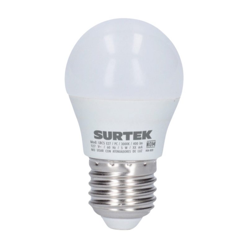 Imagen de FOCO LED TIPO BULBO A19 LUZ CALIDA 11 WATTS SURTEK