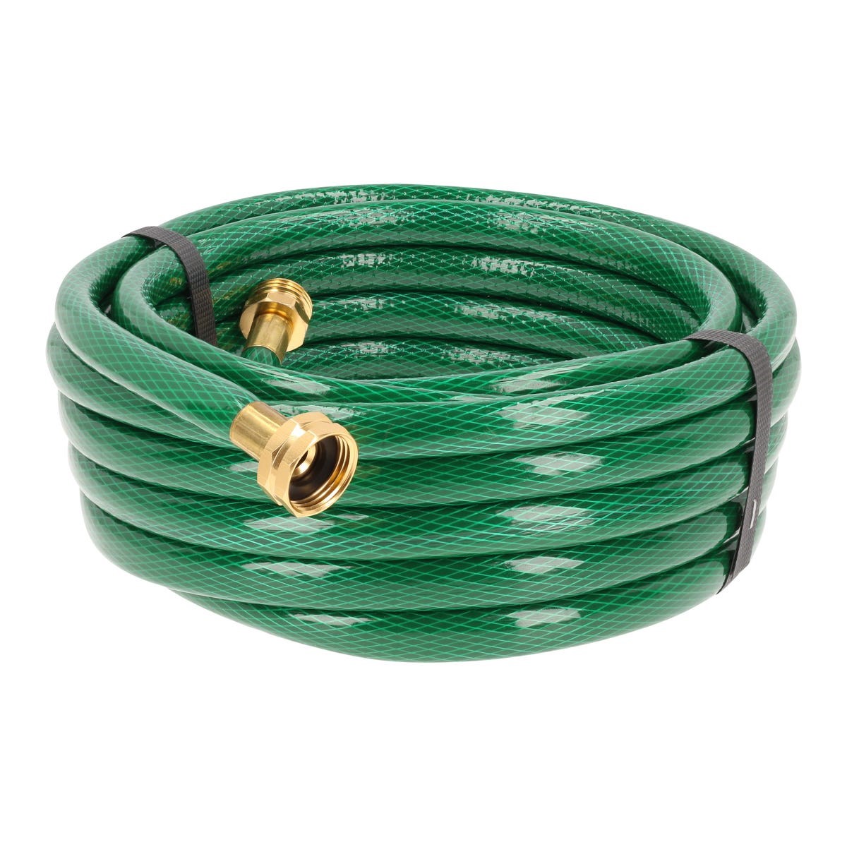Imagen de MANGUERA TRAMADA VERDE 1/2" ARMADA CON CONECTOR METALICO 10 MTS SURTEK