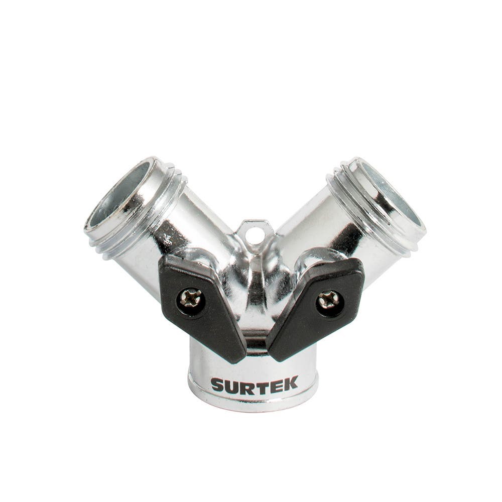 Imagen de ADAPTADOR METALICO PARA MANGUERA EN "Y" CROMADO SURTEK