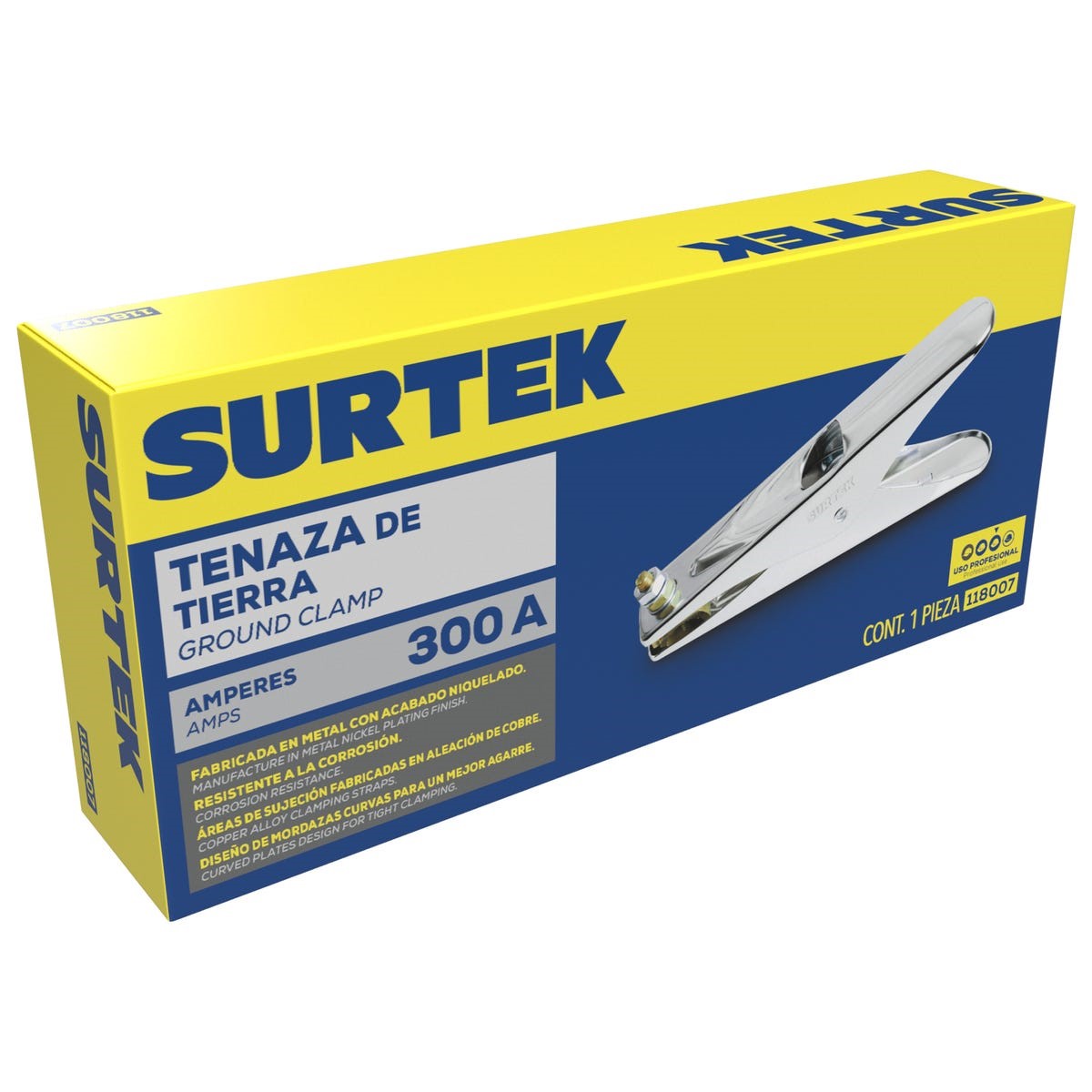 Imagen de PINZA PARA TIERRA 300 AMP SURTEK 