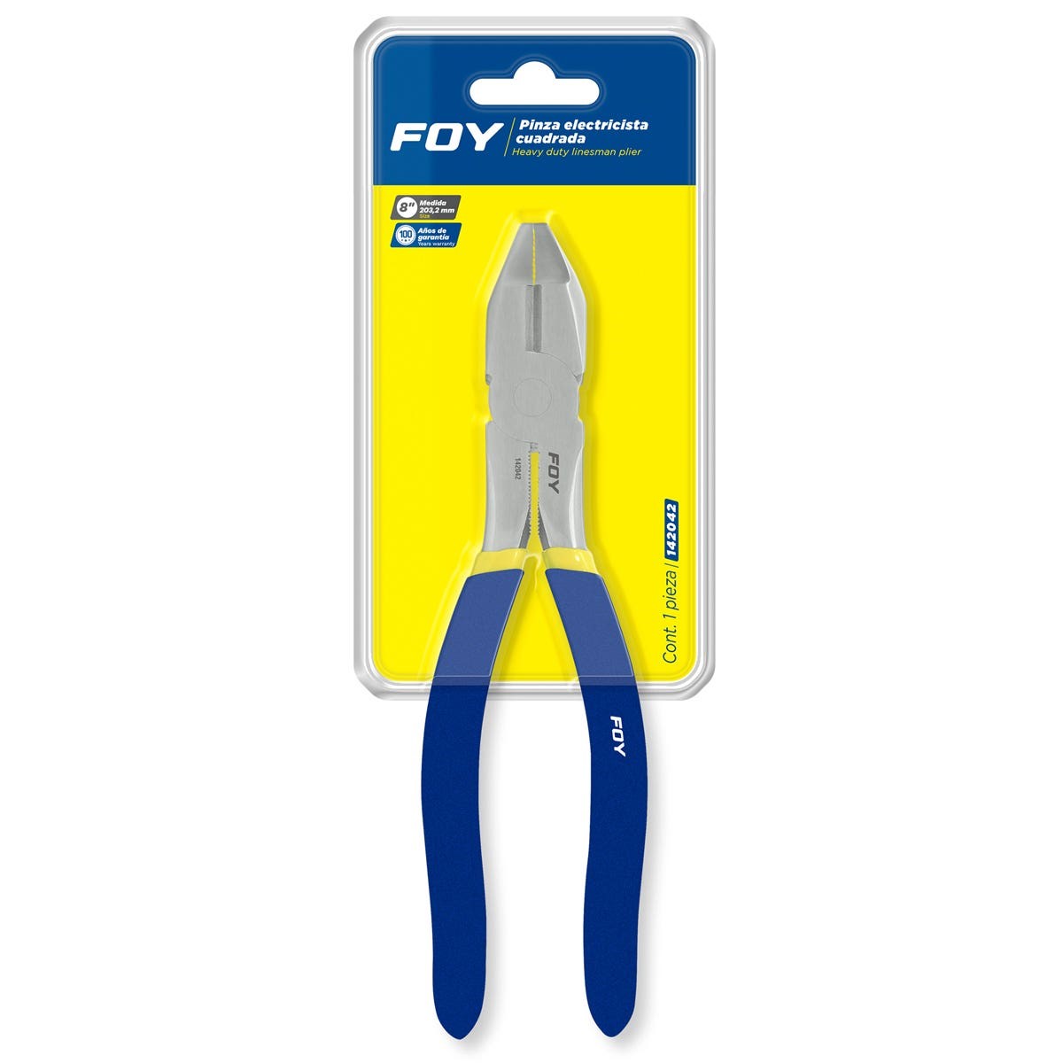 Imagen de PINZA PARA ELECTRICISTA 8" FOY
