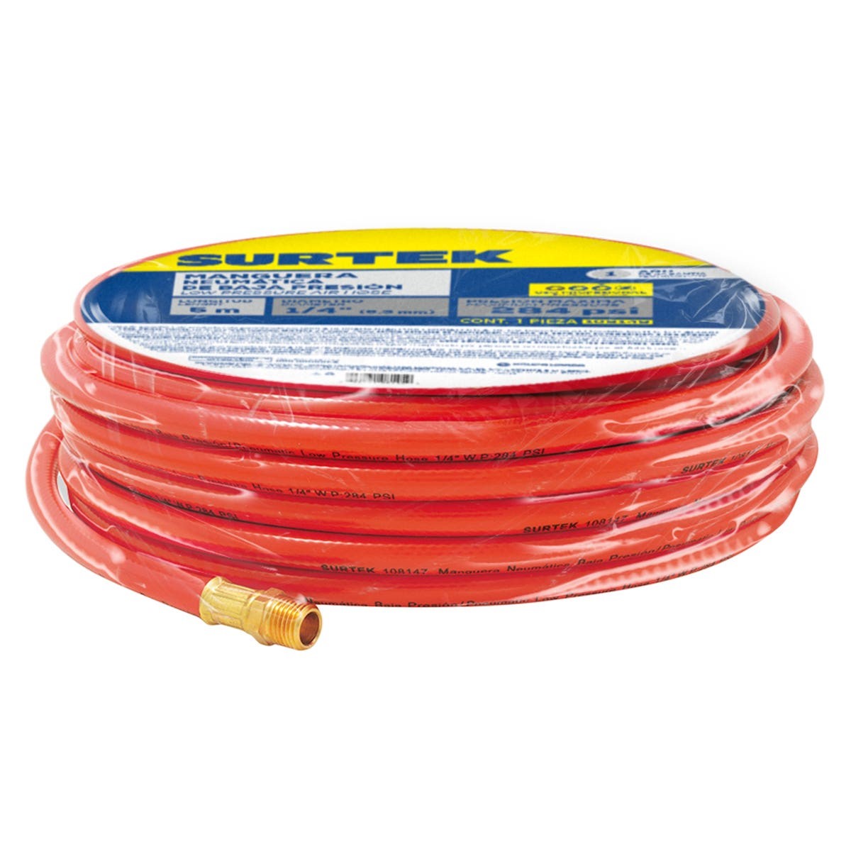Imagen de MANGUERA PARA AIRE DE BAJA PRESION 1/4" X 5 MTS SURTEK
