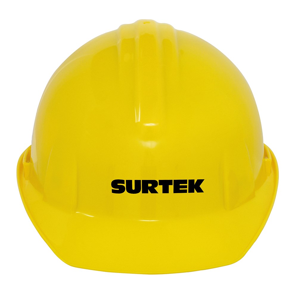 Imagen de CASCO DE SEGURIDAD CON AJUSTE DE INTERVALOS COLOR AMARILLO SURTEK
