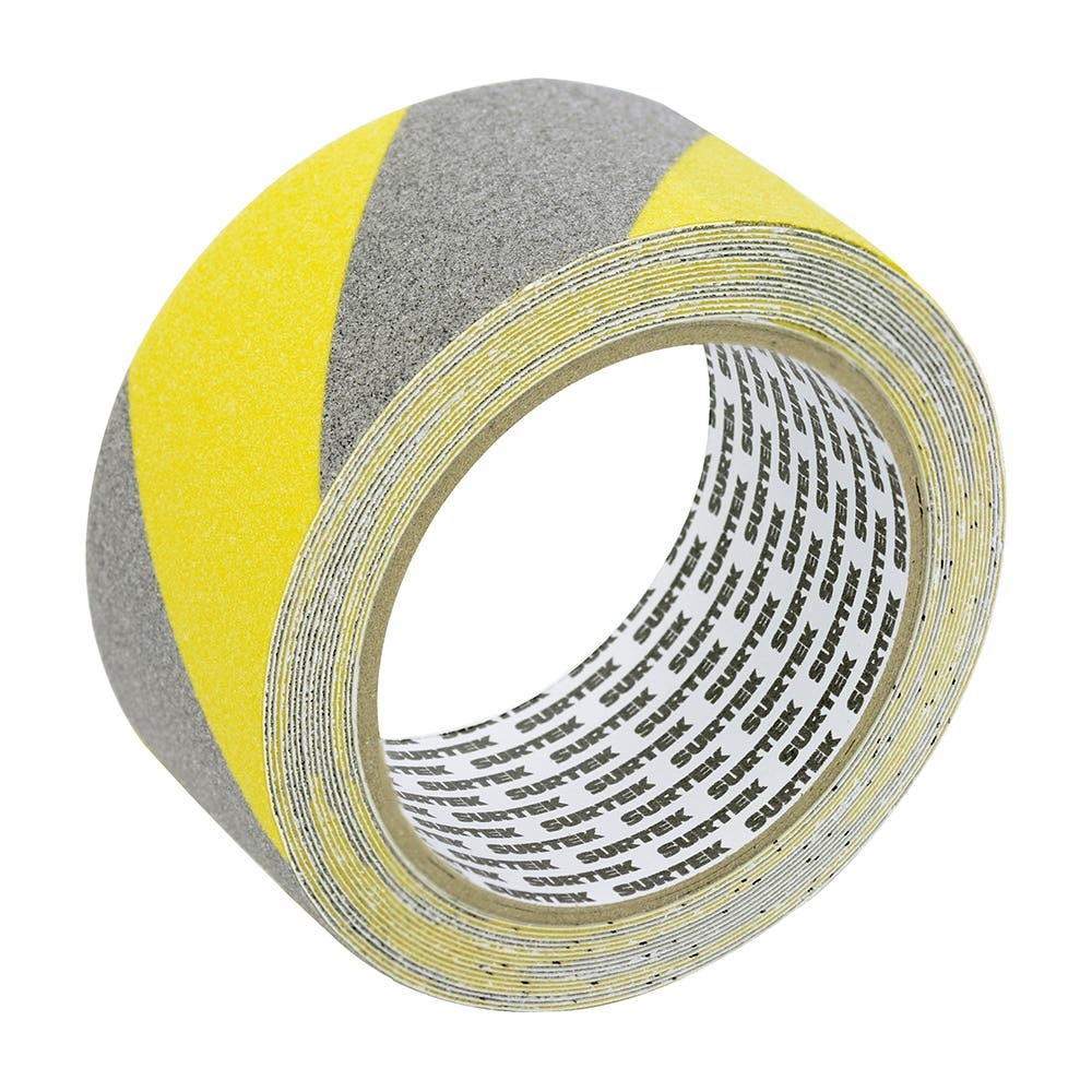 Imagen de CINTA ANTIDERRAPANTE 48 MM X 5 MTS COLOR AMARILLO CON GRIS SURTEK