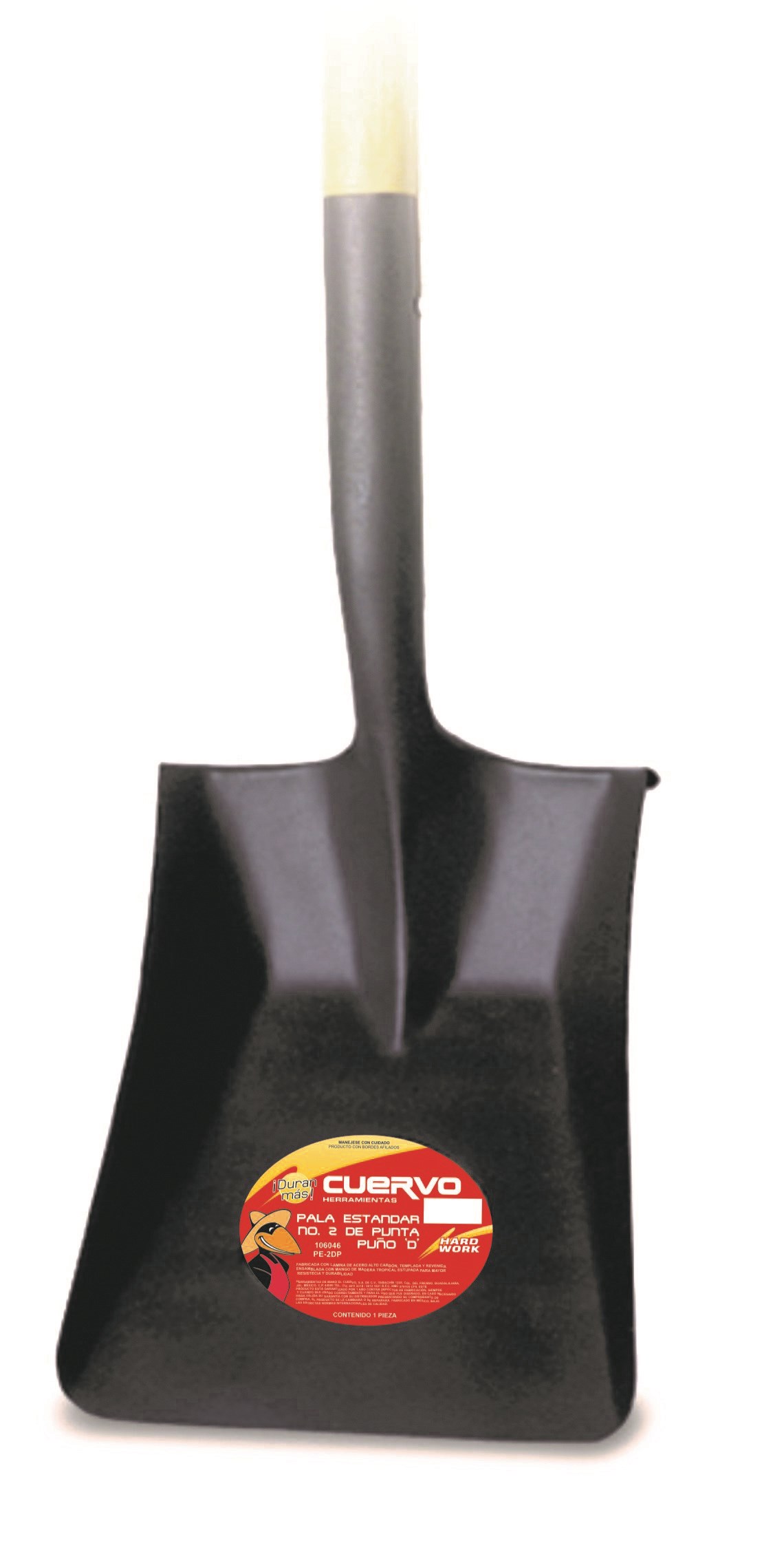 Imagen de PALA CUADRADA MANGO LARGO CUERVO