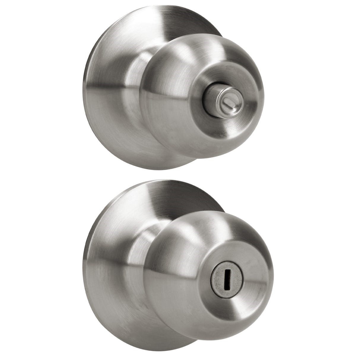 Imagen de CHAPA PERILLA BAÑO ACERO INOXIDABLE LLAVE ESTANDAR BLISTER PROLOCK