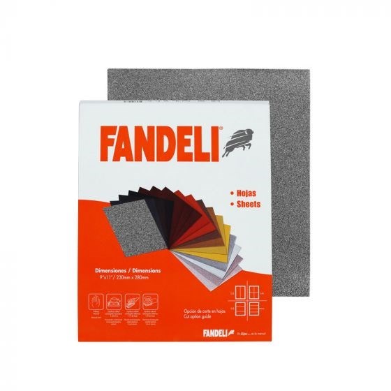 Imagen de LIJA DE AGUA CARBURO DE SILICIO GR 100 FANDELLI