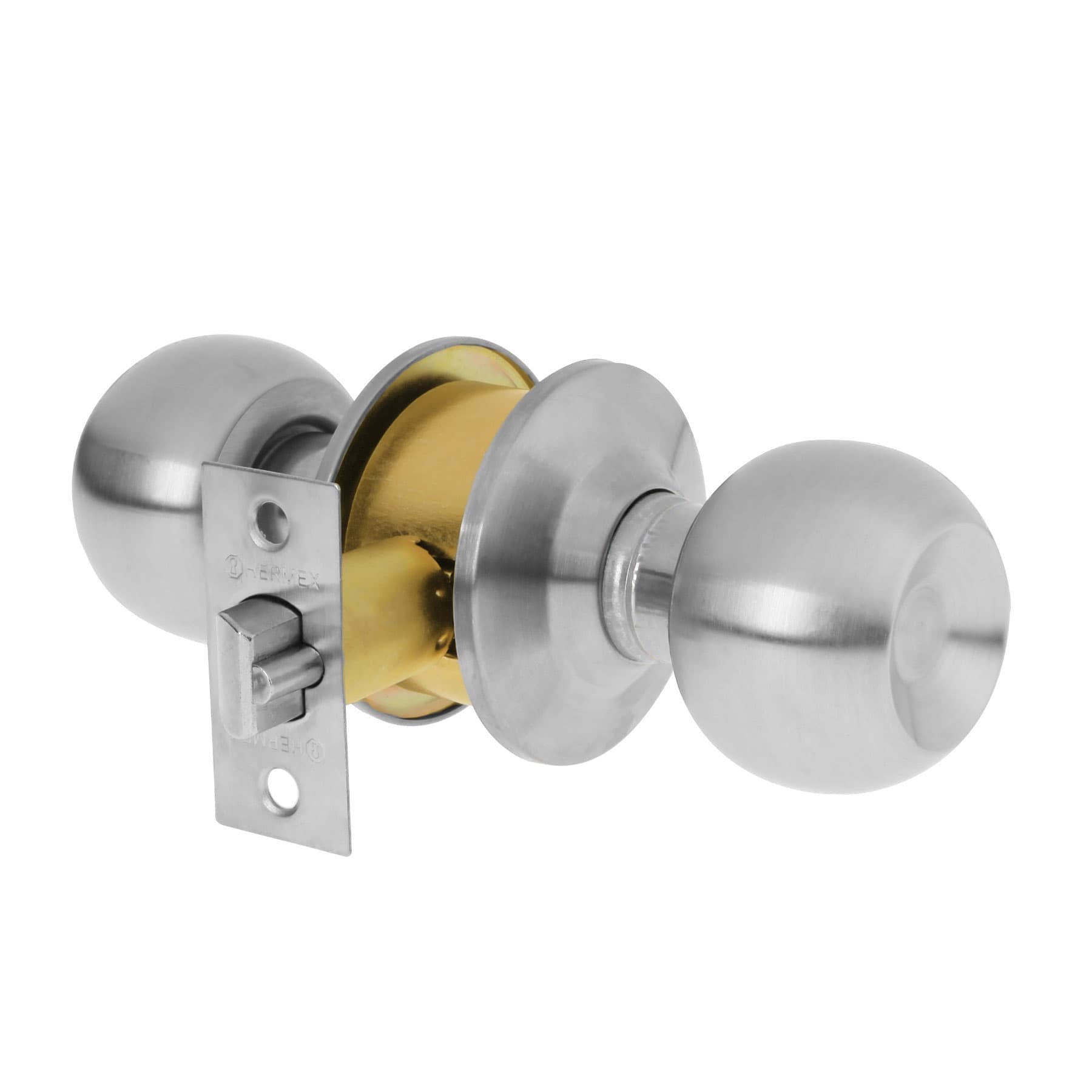 Imagen de CERRADURA TIPO ESFERA CILINDRICO PARA ENTRADA EN CROMO BASICO HERMEX