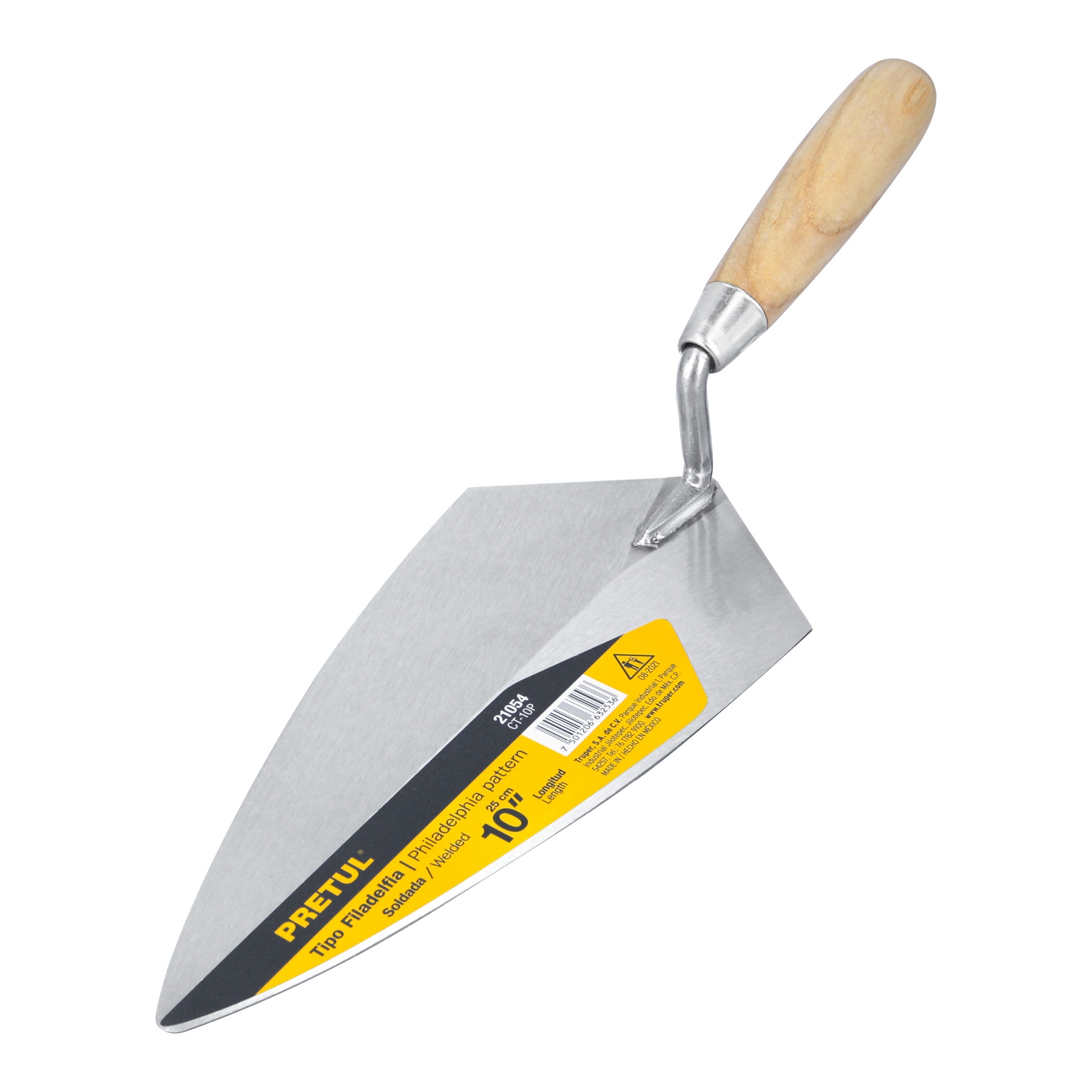 Imagen de CUCHARA PARA ALBAÑIL DE 10" TIPO FILADELFIA PRETUL