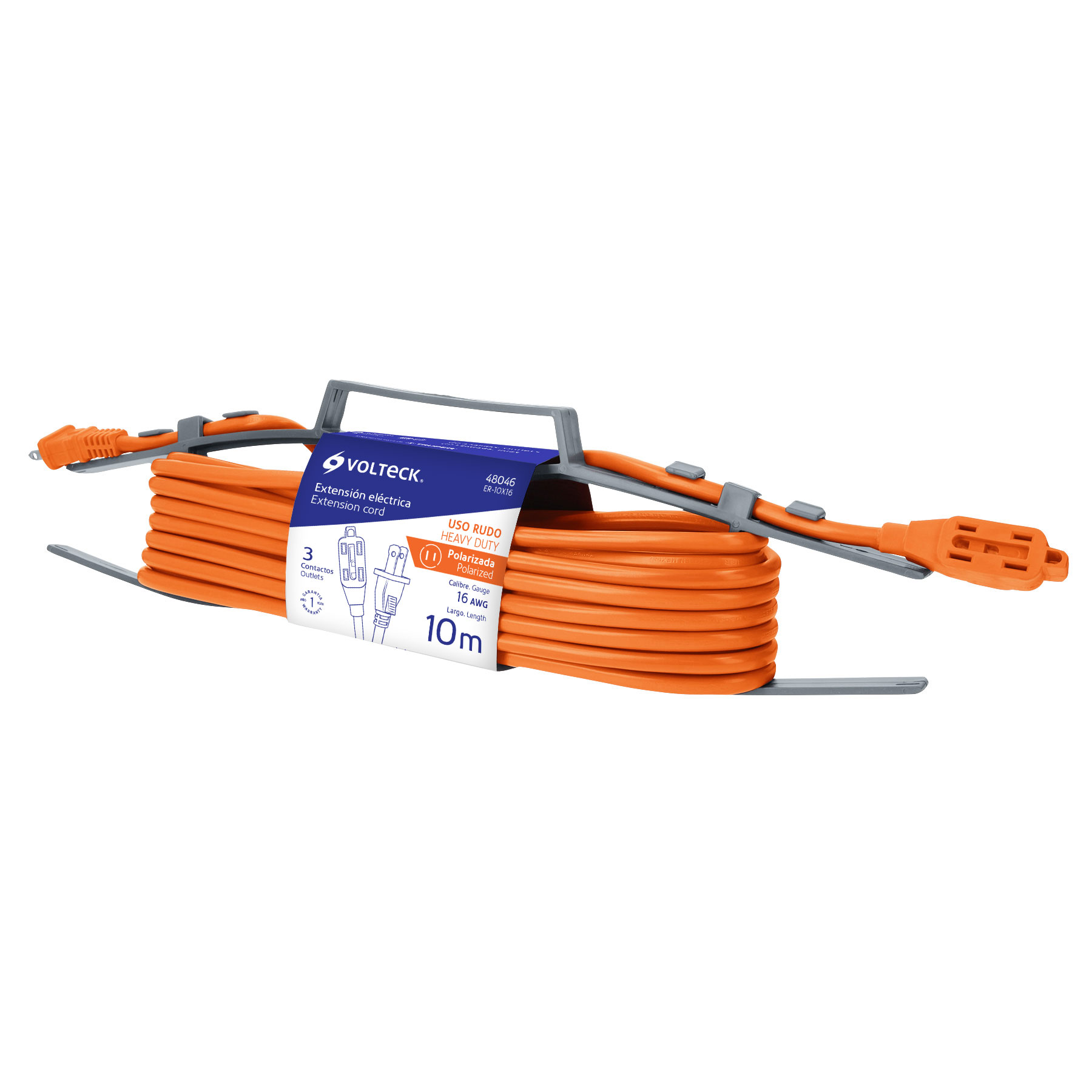 Imagen de EXTENSION ELECTRICA DE USO RUDO DE 10 MTS CALIBRE 2X16 AWG VOLTECK