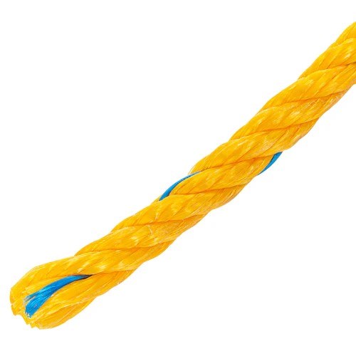 Imagen de METRO DE CUERDA AMARILLA DE POLIPROPILENO DE 6 MM CARRETE CON 920 MTS FIERO