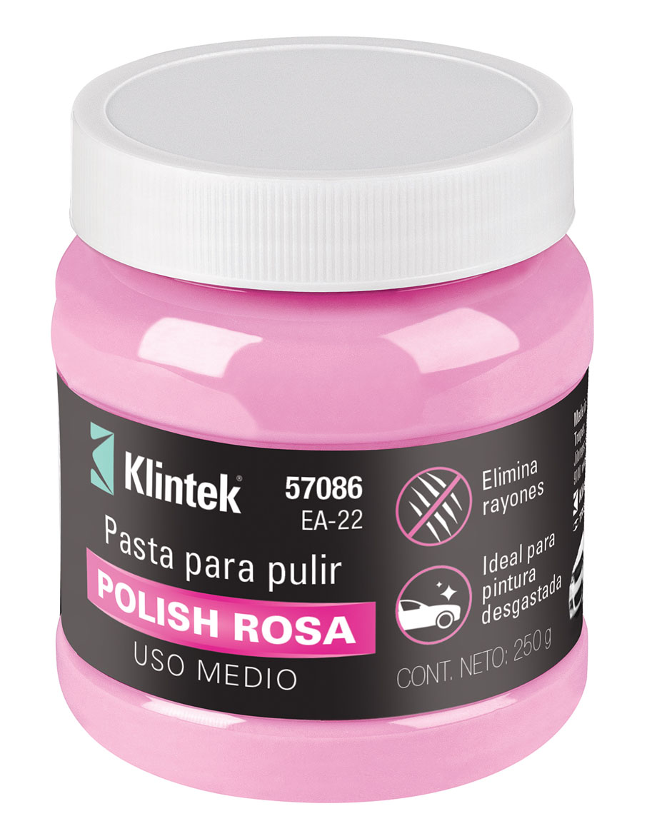 Imagen de PULIMENTO EN PASTA ROSA PARA AUTO DE 250 GRAMOS DE USO MEDIO KLINTEK