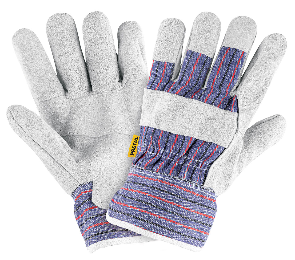 Imagen de GUANTES DE CARNAZA Y LONETA UNITALLA PRETUL