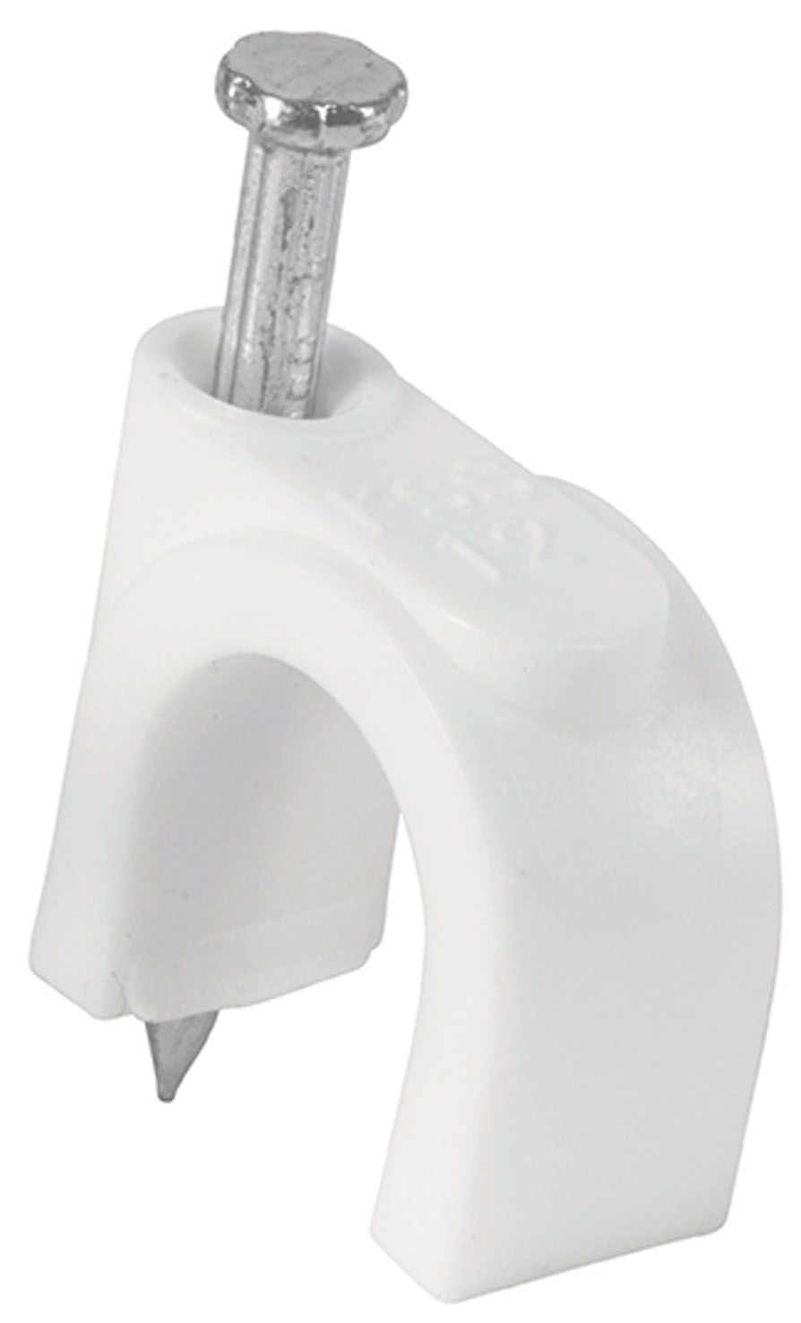 Imagen de BOLSA CON 20 GRAPAS BLANCAS DE 12 MM PARA CABLE REDONDO VOLTECK