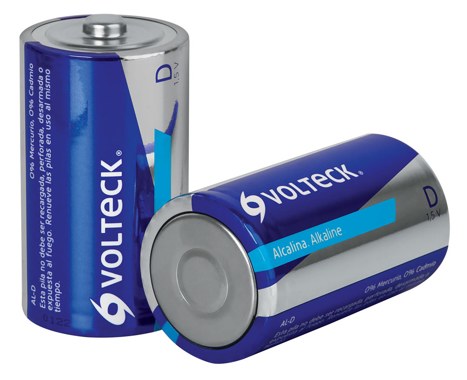 Imagen de BLISTER CON 2 PILAS ALCALINAS "D" VOLTECK