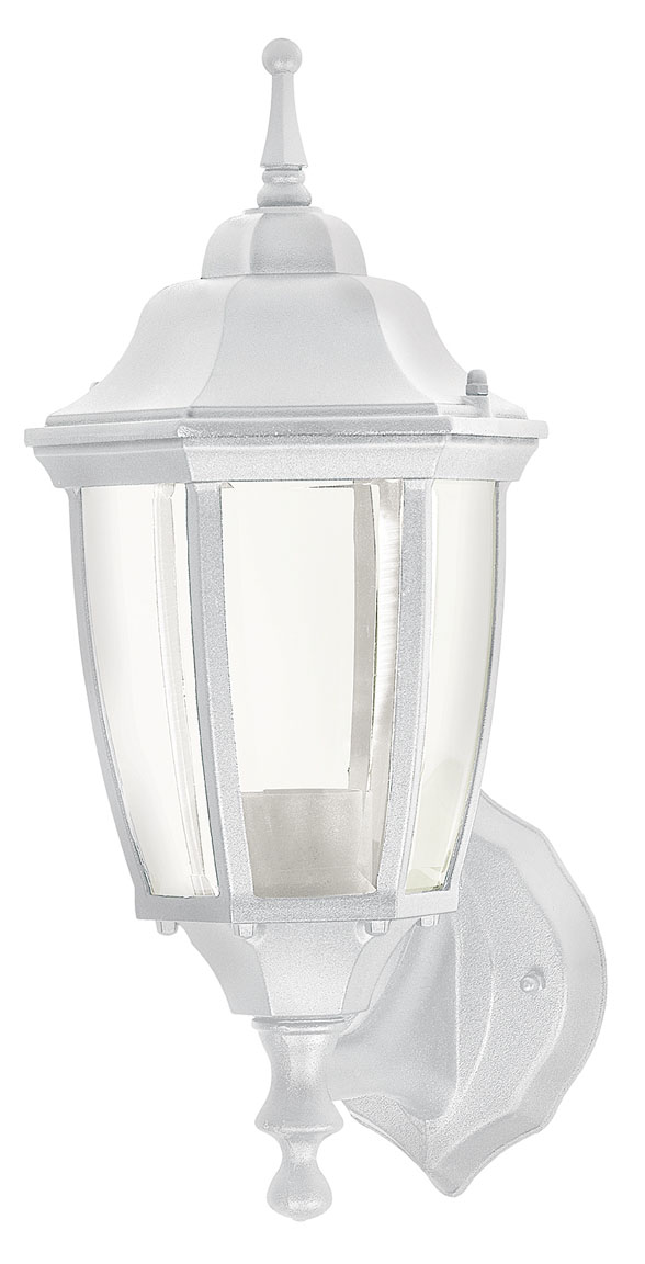 Imagen de ARBOTANTE TIPO FAROL TRADICIONAL SOPORTADO PARA EXTERIOR BLANCO VOLTECK