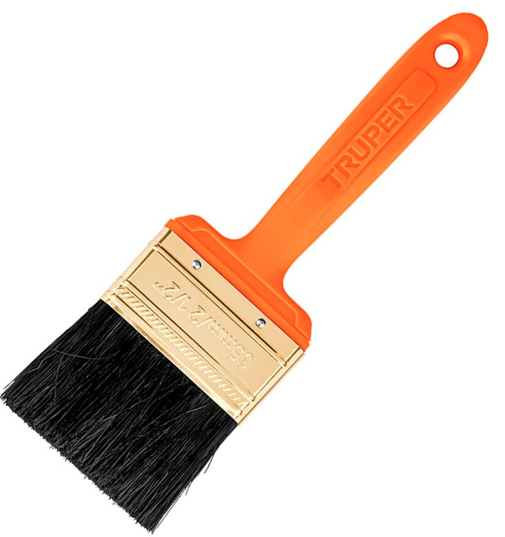 Imagen de BROCHA PROFESIONAL DE 2-1/2" CON MANGO DE PLASTICO TRUPER