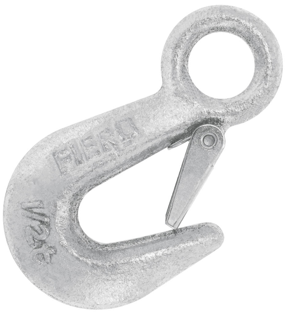 Imagen de GANCHO ESLINGA DE ACERO FORJADO DE 3/4" PARA CARGA DE 500 KGS FIERO