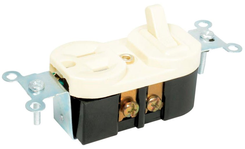 Imagen de APAGADOR PALANCA Y CONTACTO POLARIZADO 15A 127V SURTEK