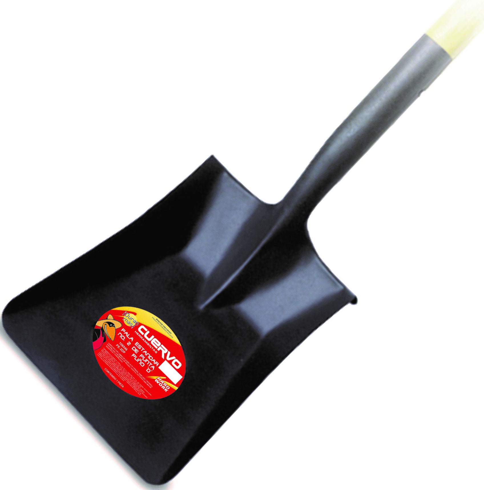 Imagen de PALA CUADRADA MANGO LARGO CUERVO