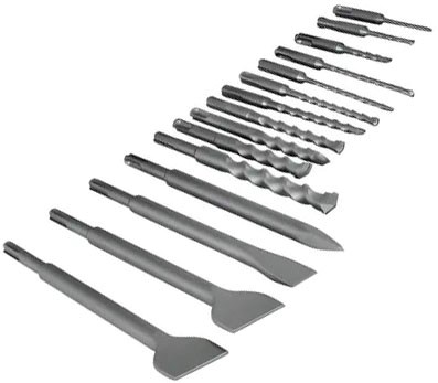 Imagen de SET 15 BROCAS Y CINCELES SDS PLUS + MALETIN (DWA0870) DEWALT