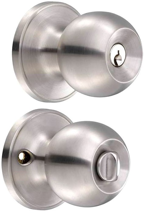 Imagen de CHAPA PERILLA ENTRADA ACERO INOXIDABLE LLAVE ESTANDAR BLISTER PROLOCK