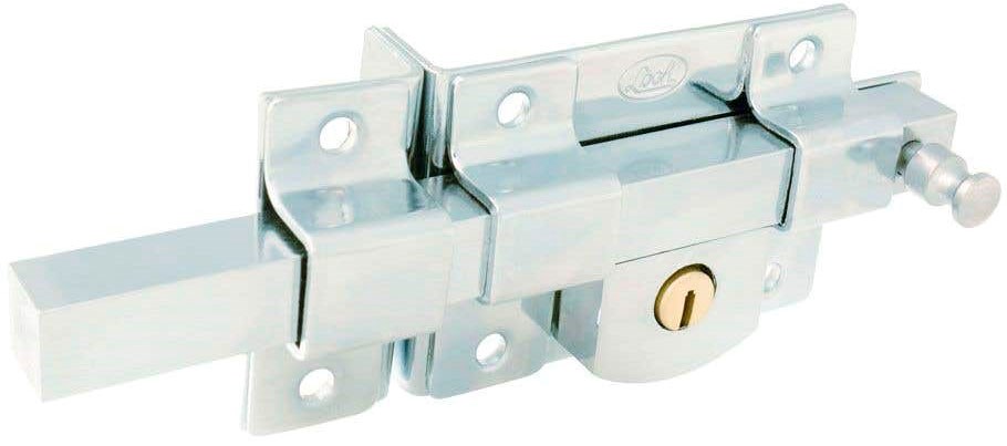 Imagen de CERRADURA IZQUIERDA DE BARRA LIBRE FUNCION LLAVE ESTANDAR CROMO BRILLANTE EN CAJA LOCK