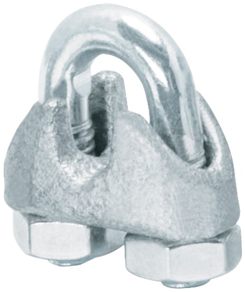 Imagen de BOLSA CON 50 NUDOS (PERROS) DE HIERRO PARA CABLE DE 3/16' FIERO